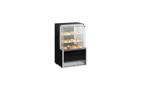Vitrine Seca Neutra 0,74m Linha Aurora MPNA-075 PR Preta Gelopar