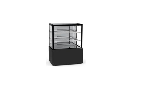 Vitrine Seca Neutra 1,00m Titanium Premium 2P VTPRS-1000 Preta Refrimate