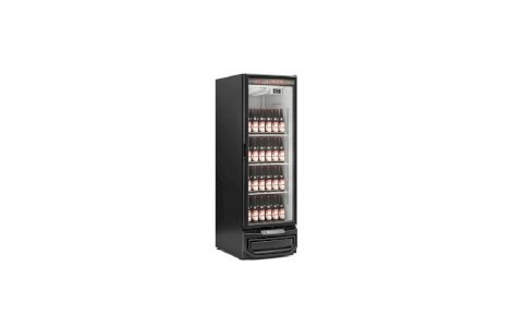 Cervejeira Expositor Vertical 1 Porta Vidro 578L GCB-57V PR Preta Gelopar