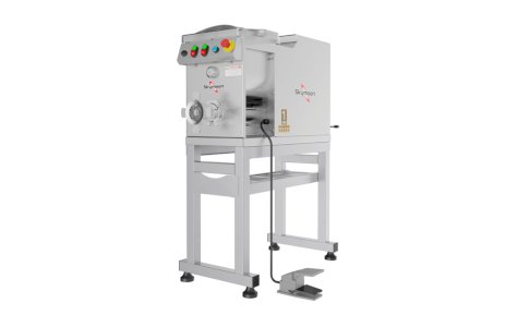 Moedor Homogeneizador de Carne Boca 22 Total Inox HS-22 CC Skymsen - Cavalete Suporte Até 600kg/H