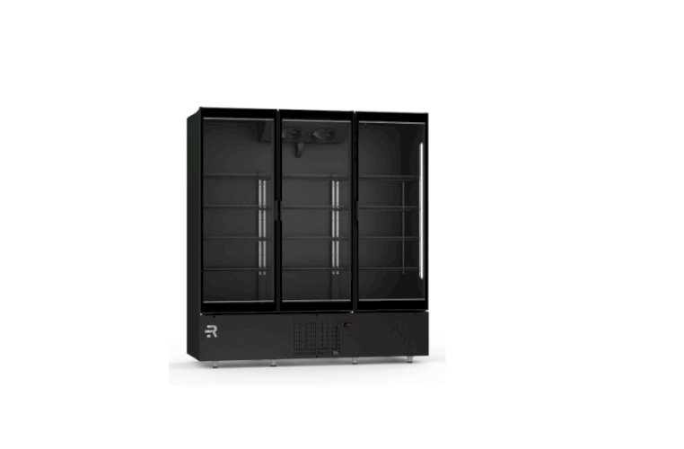 Refrigerador Premium Visa Cooler Resfriados Inverter 1,96m All Black 1867L 3 Portas VCMPR3P Refrimate