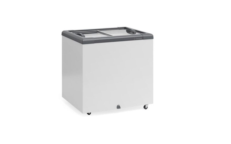 Freezer Horizontal 210L 0,86m 2 Tampas GHD-200 CZ Cinza Gelopar