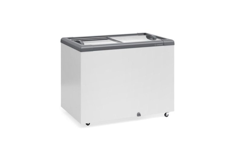 Freezer Horizontal 295L 1,09m 2 Tampas GHD-300 CZ Cinza Gelopar